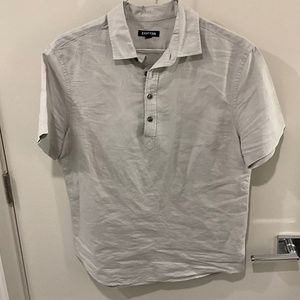 Express short sleeve linen polo